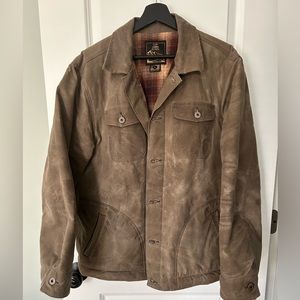 FLINT AND TINDER Flannel-Lined Quilted Waxed Rancher - Large, Worn once
